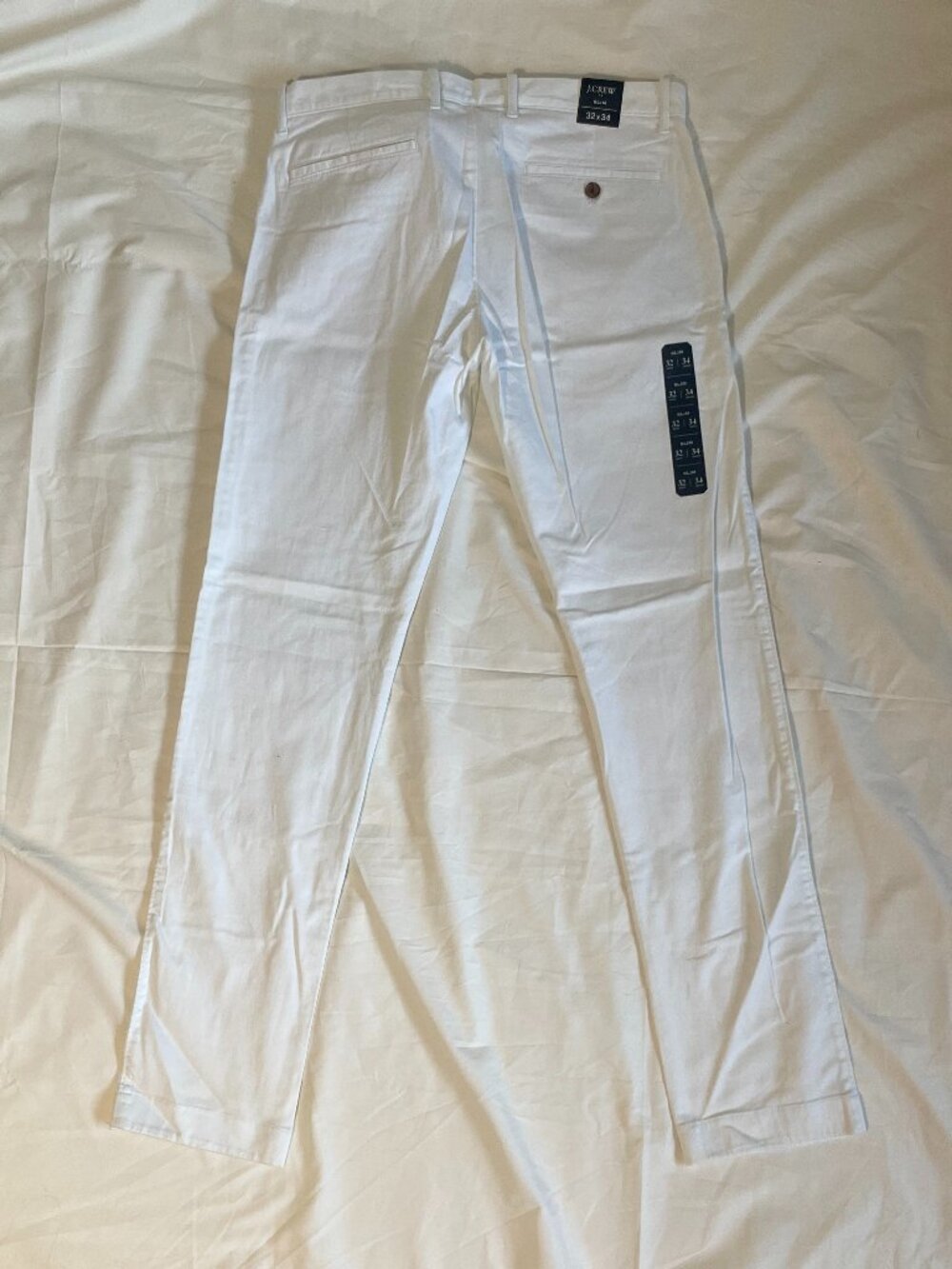 J.Crew Mercantile Flex Slim Fit Pants 32x34 White Chinos